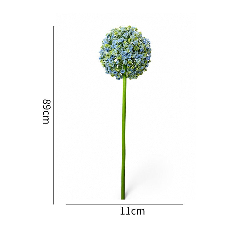 35" Artificial Hydrangea Bush, Realistic Floral Arrangement for Home, Office, Wedding Decor, Allergy & Pet Safe, Zero Maintenance