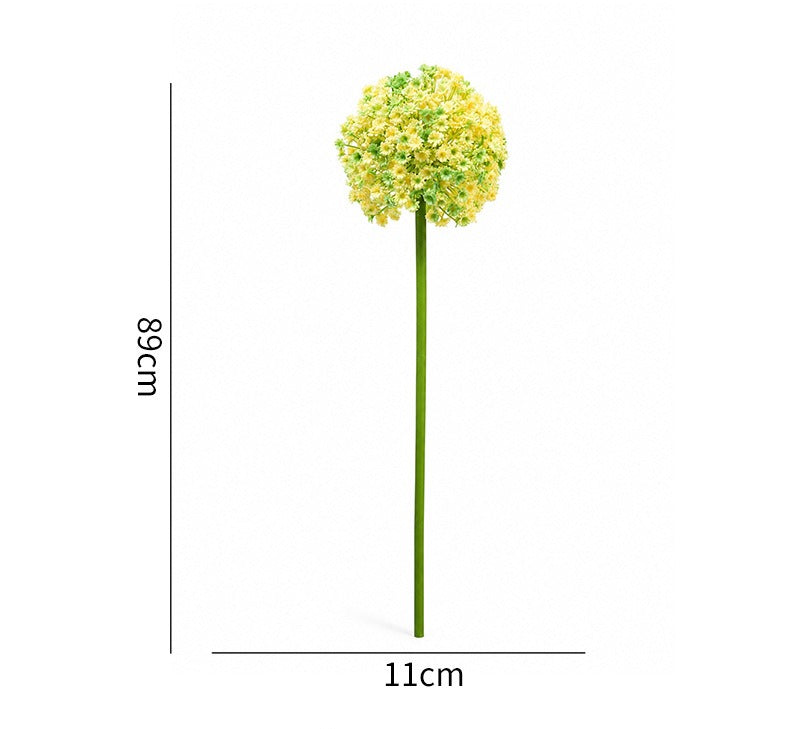 35" Artificial Hydrangea Bush, Realistic Floral Arrangement for Home, Office, Wedding Decor, Allergy & Pet Safe, Zero Maintenance
