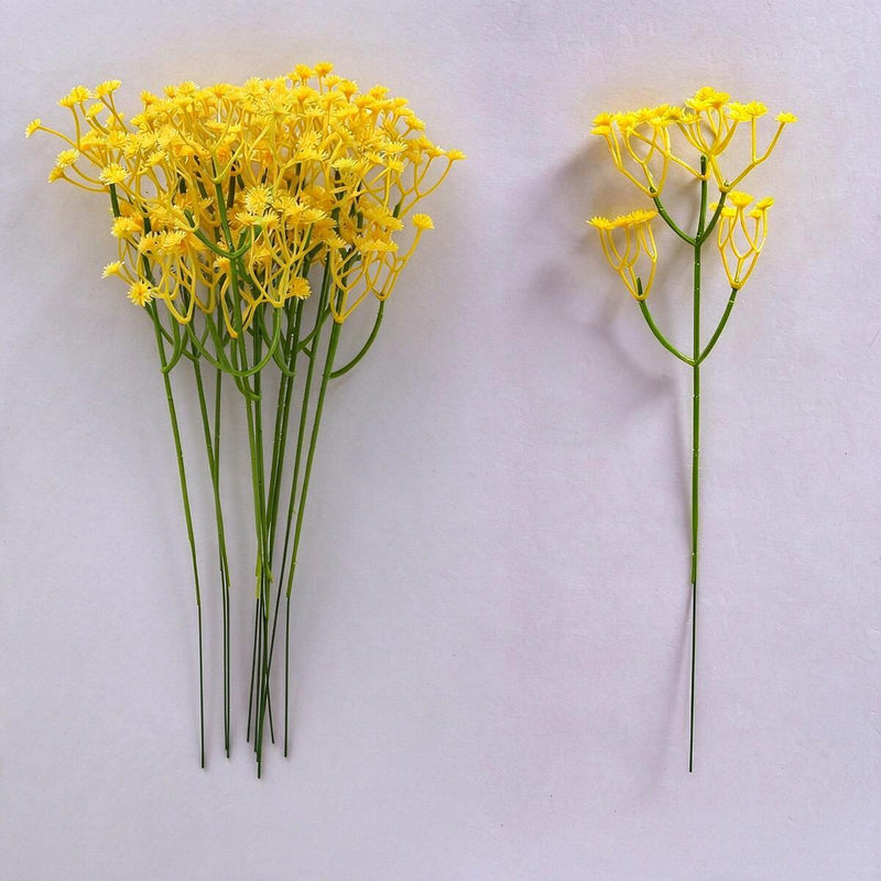10 Pack Artificial Baby's Breath Stems, 12" Floral Bunches for Wedding Decor, DIY Centerpieces & Home Arrangements, Realistic Plastic Gypsophila Filler Flowers