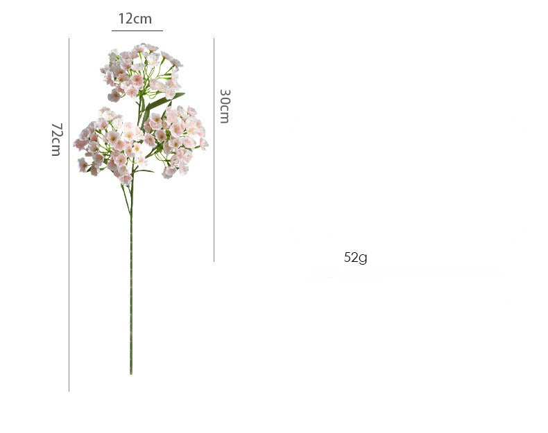Single Stem Artificial Carnation with 3 Blooms, 28" Height, Silk-Like Fabric, Modern Home Decor, Wedding, Office Styling