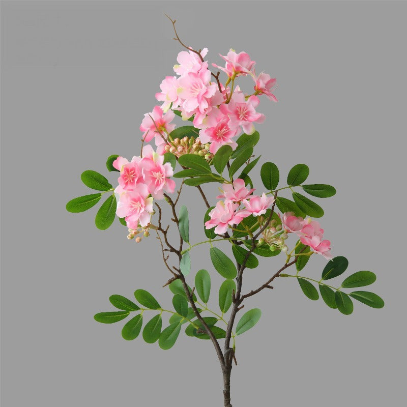 Artificial Michelia Flower Stem, 29" Tall, Silk Single Stem with 30 Blooms, Modern Home Decor, Wedding & Event Styling, Allergy-Friendly