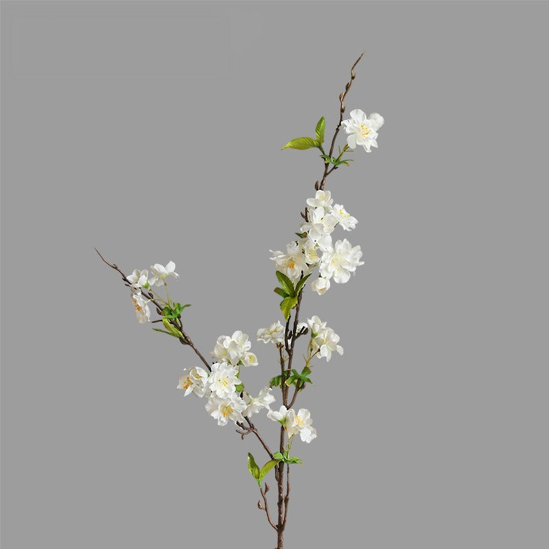Artificial Cherry Blossom Branch, 36" Single Stem with 25 Blooms, Silk Flower for Home Decor, Wedding, Office, Modern & Luxe Style