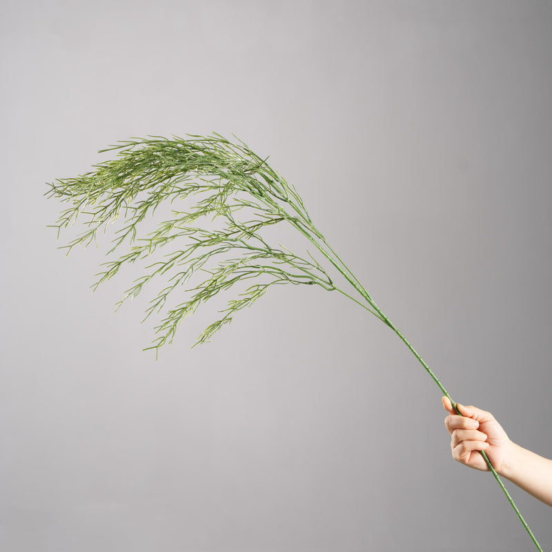 Artificial Asparagus Fern Stems, 39" Green Faux Greenery for Wedding Decor, Floral Arrangements & Home Styling, Single Stem Realistic Fake Plants