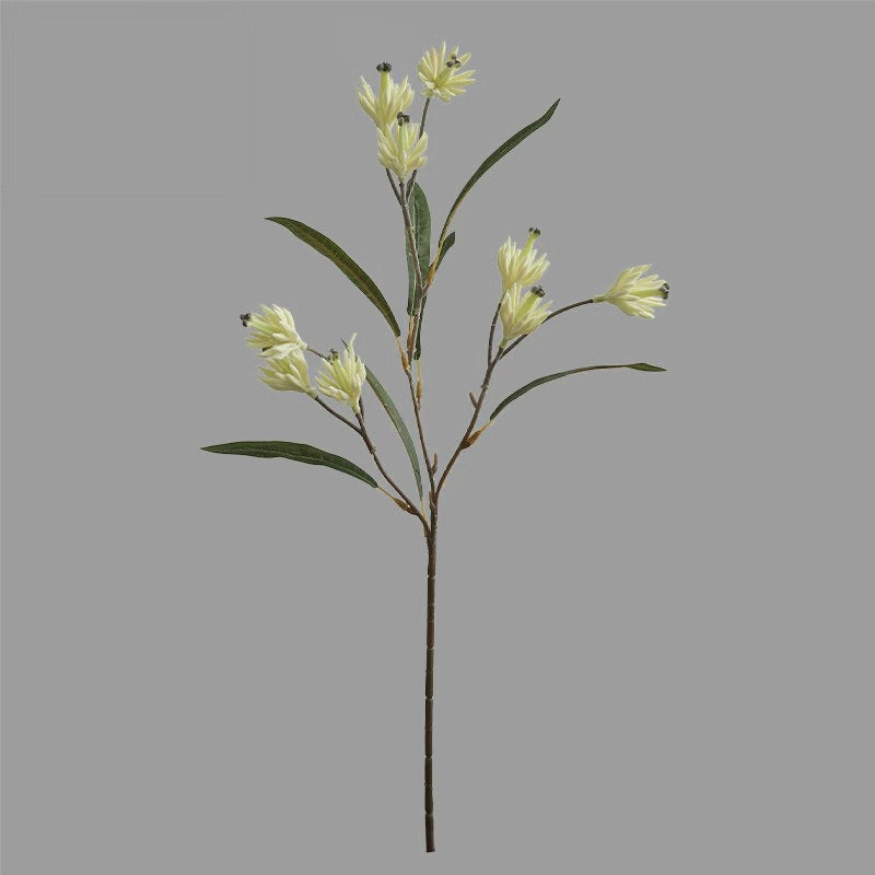 24" Artificial Magnolia Bush with 9 Blooms, Silk Floral Arrangement for Home Decor, Wedding Centerpieces & Commercial Displays