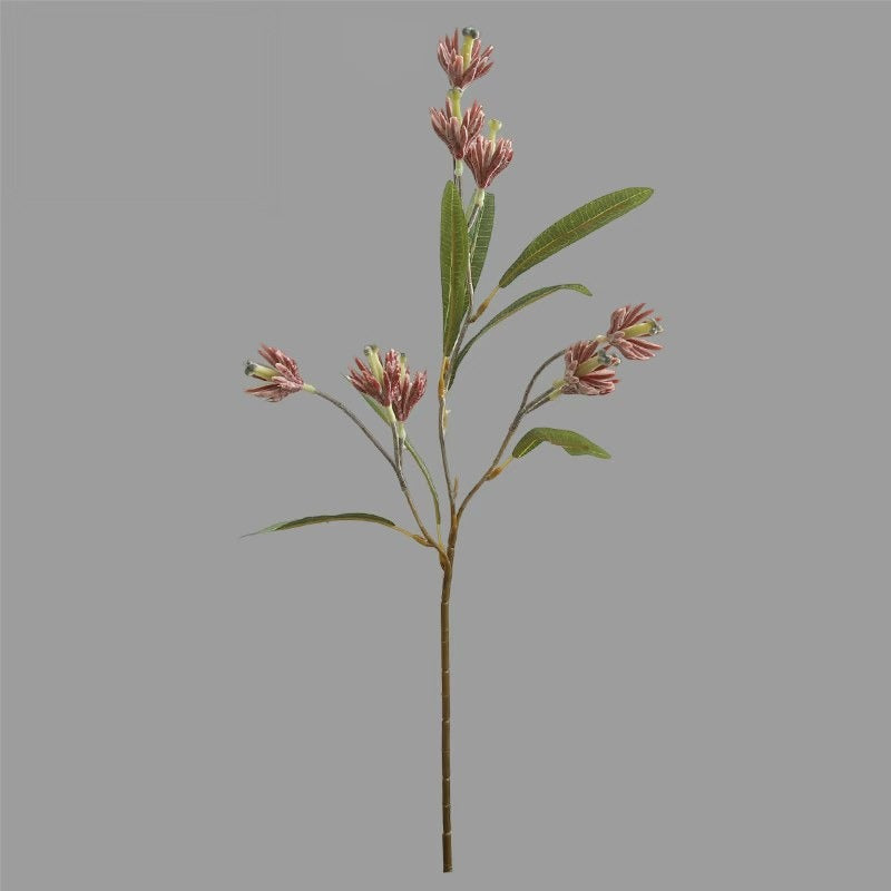 24" Artificial Magnolia Bush with 9 Blooms, Silk Floral Arrangement for Home Decor, Wedding Centerpieces & Commercial Displays