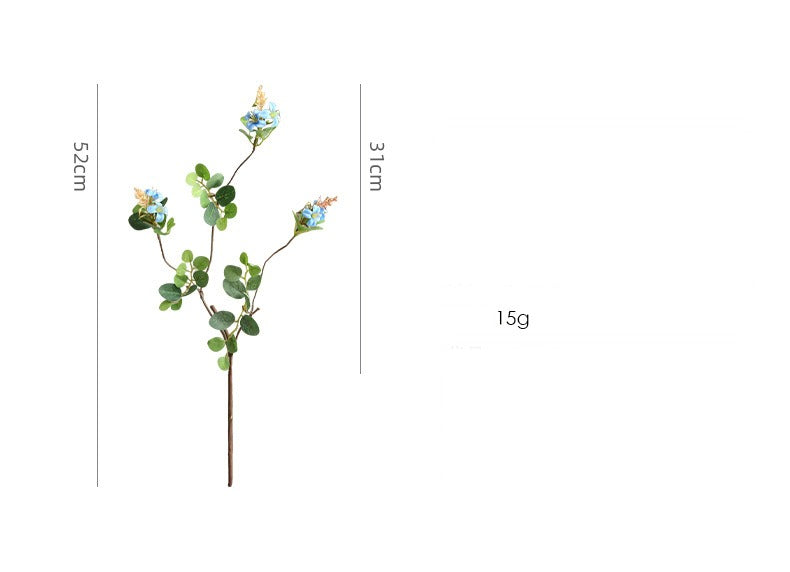 Single Stem Clematis Artificial Flower, 20" Tall, Silk-Like Fabric, Ideal for Home Decor, Weddings, and Commercial Spaces
