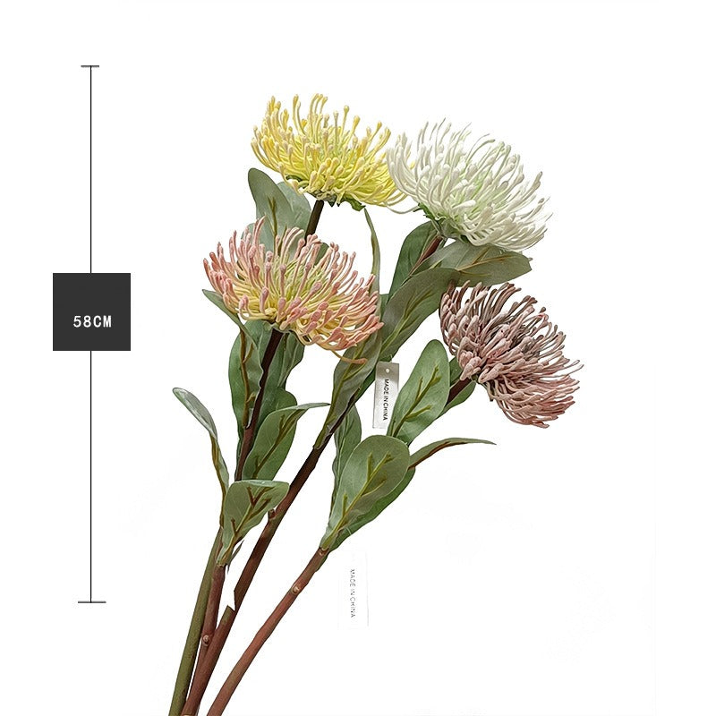 Artificial Green Chrysanthemum Stem, 23" Single Stem, Silk-Like Flower for Home Decor, Wedding, or Office