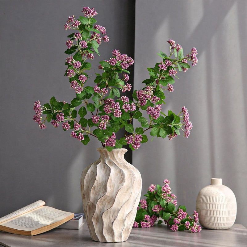 Single Stem Artificial Rice Flower, 31" Silk-Like Faux Floral, Modern Home Decor, Wedding or Event Arrangement
