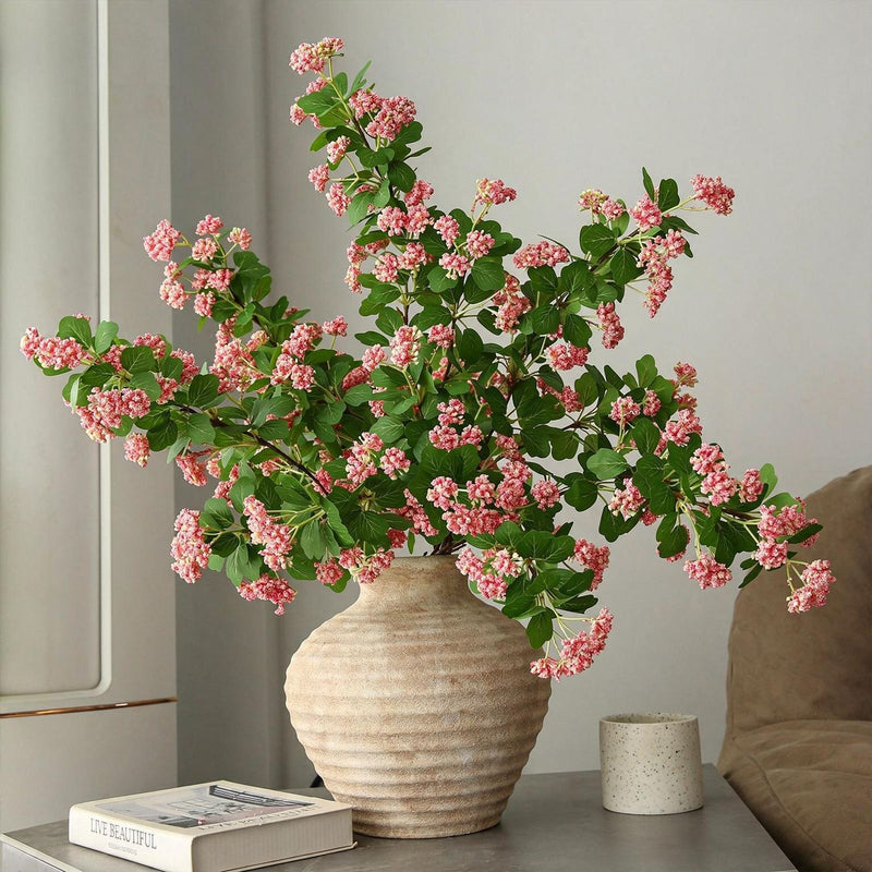 Single Stem Artificial Rice Flower, 31" Silk-Like Faux Floral, Modern Home Decor, Wedding or Event Arrangement