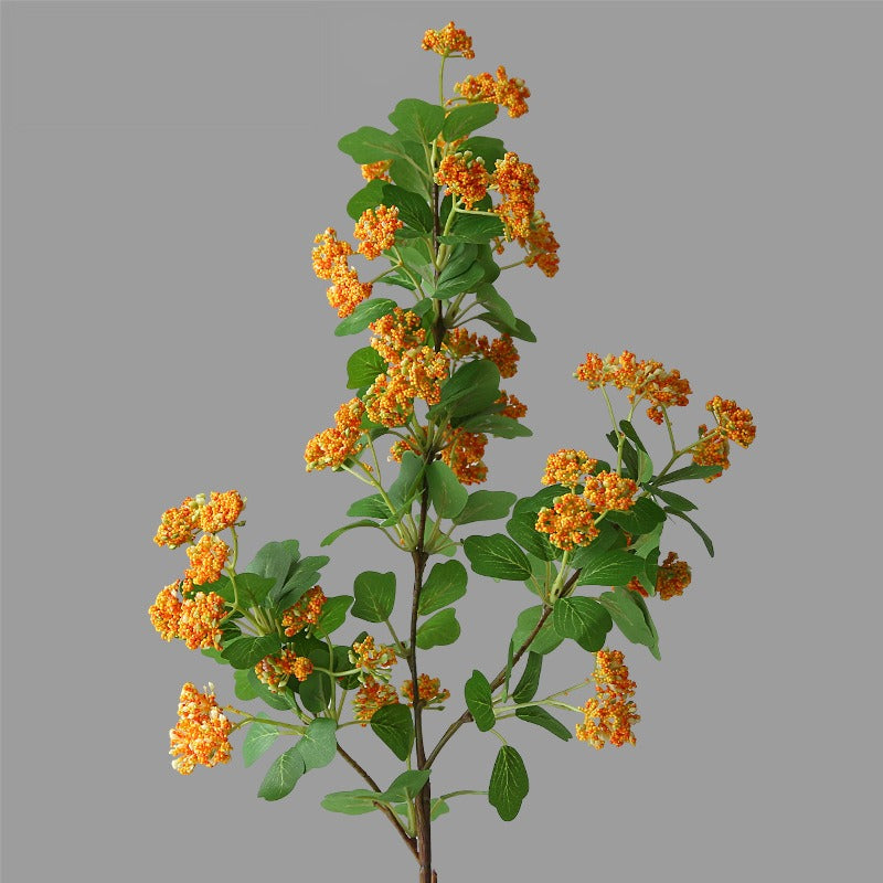 Single Stem Artificial Rice Flower, 31" Silk-Like Faux Floral, Modern Home Decor, Wedding or Event Arrangement