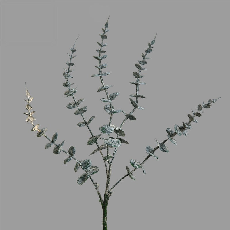 Single Stem Retro Autumn Money Leaf Artificial Plant, 30" Tall, Plastic, Indoor Home Decor, Wedding & Event Styling