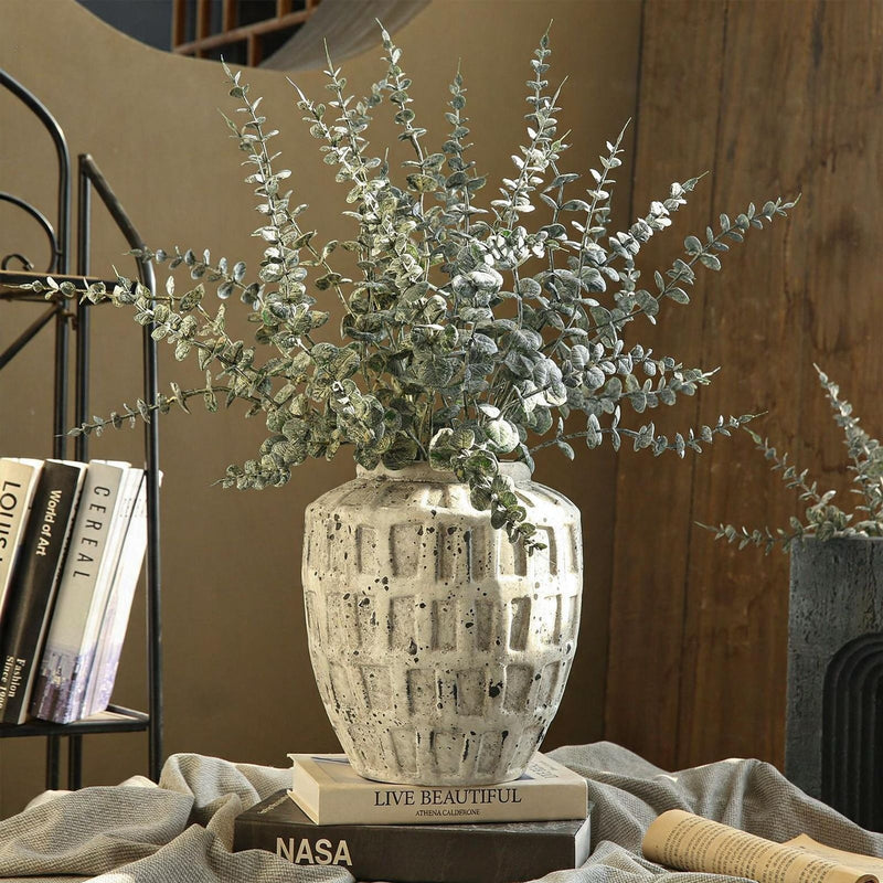 Single Stem Retro Autumn Money Leaf Artificial Plant, 30" Tall, Plastic, Indoor Home Decor, Wedding & Event Styling