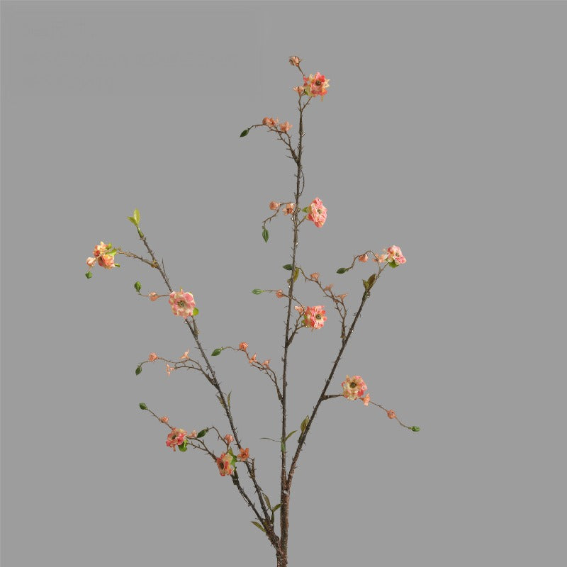 Artificial Crown of Thorns Stem, 36" Single Stem with 8 Blooms, Silk-Like Faux Flowers for Home Decor, Wedding Centerpieces & Commercial Displays