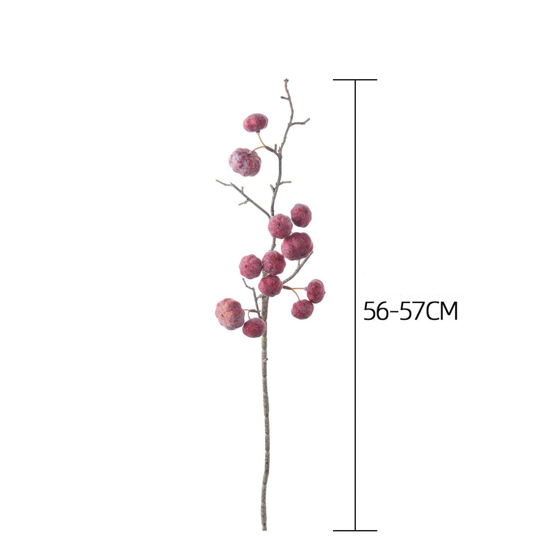 Single Stem Artificial Pumpkin Vine, 22" Length, 12 Pumpkins, Foam Material, for Home Decor, Weddings, and Events