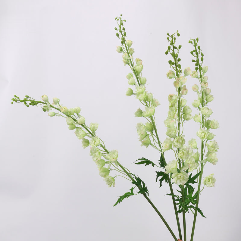 42" Single Stem Delphinium Artificial Flower, Realistic Faux Silk Floral for Wedding Centerpieces, Home Decor, and Commercial Displays