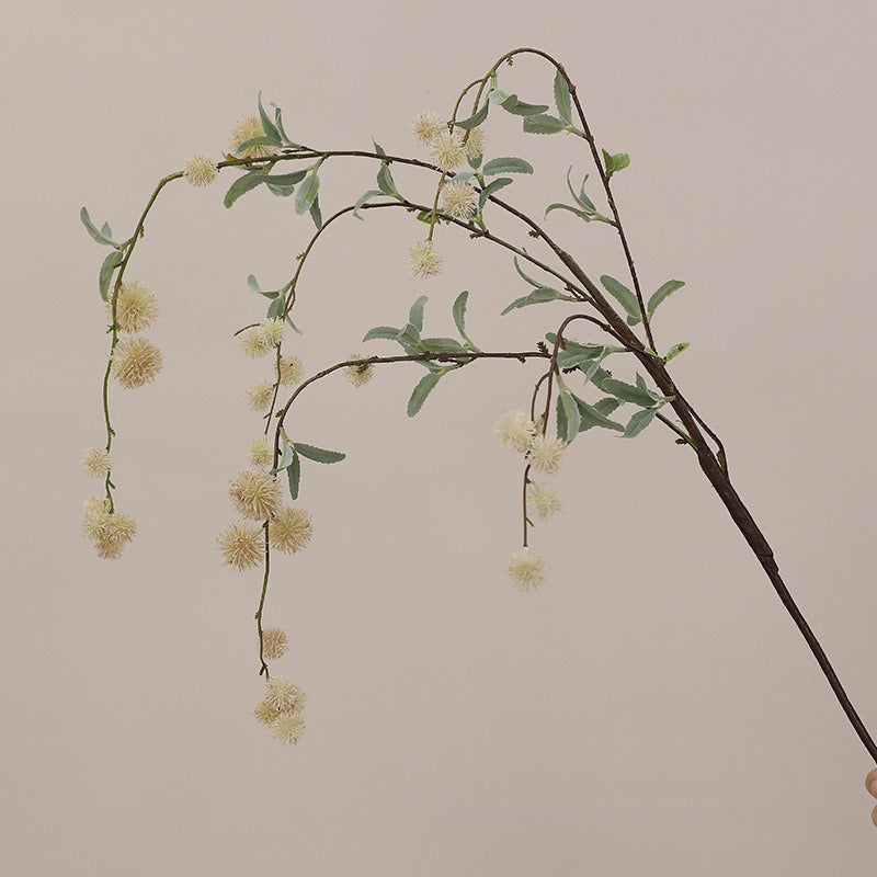 Artificial Long-Stem Thistle Bush, Modern Home Decor, Wedding & Event Styling, 45.7 Inches