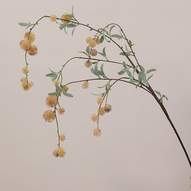 Artificial Long-Stem Thistle Bush, Modern Home Decor, Wedding & Event Styling, 45.7 Inches