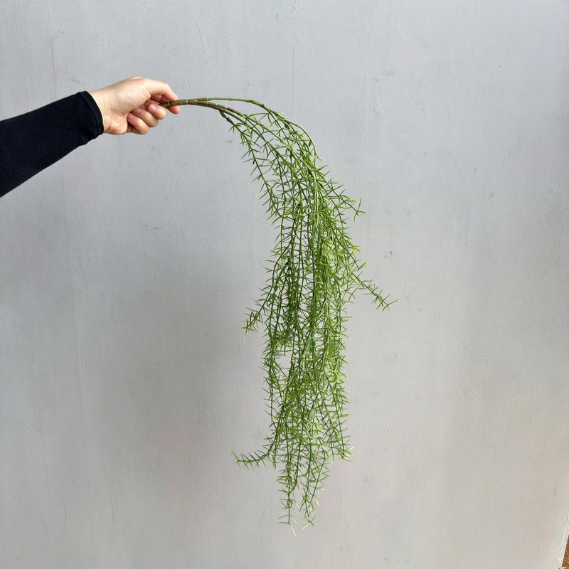Artificial Asparagus Fern Hanging Vine, 36" Trailing Fake Green Plant for Indoor Decor, Rustic Wedding & Home Styling