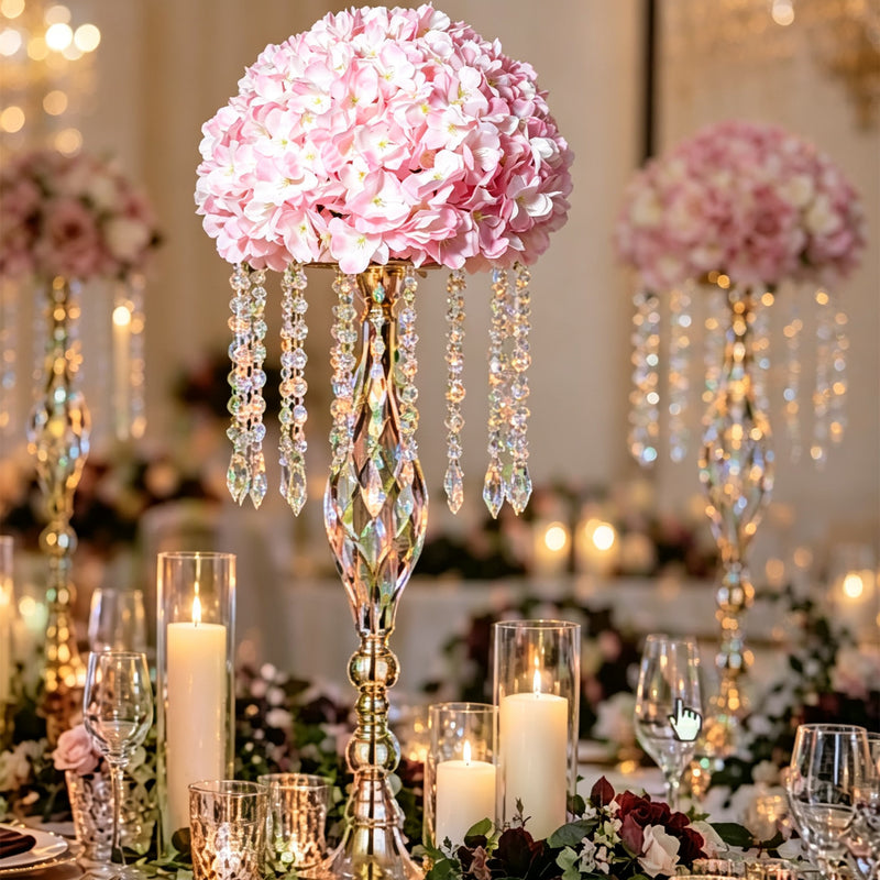 2Pcs Pink Cherry Blossom Half Balls – Wedding Centerpiece Flowers