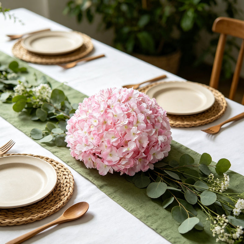 2Pcs Pink Cherry Blossom Half Balls – Wedding Centerpiece Flowers