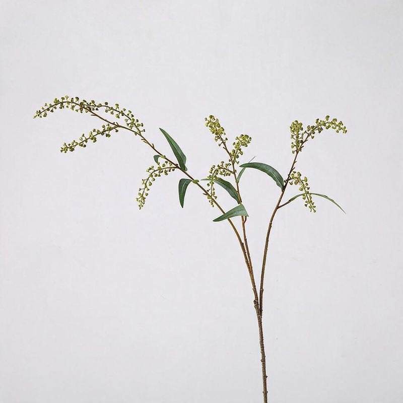 Artificial Salty Berry Long Stems, 43" Faux Floral Bush for Wedding Centerpieces, Home Decor, Table Arrangements