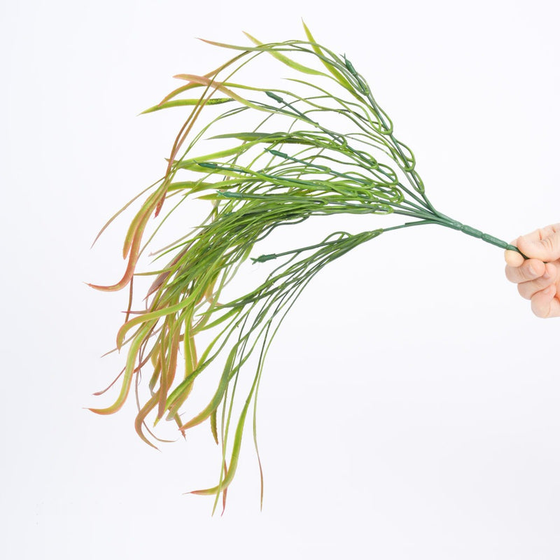 35" Artificial Dragon Beard Grass Vine, Realistic Hanging Faux Greenery for Home Decor, Wedding Backdrops & Commercial Spaces