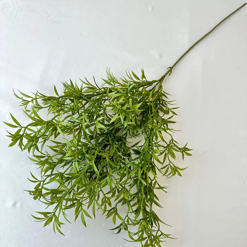 Single Stem Artificial Star Grass, 32" Long Faux Botanical with 39 Leaf Clusters, Plastic Rustic Decor for Weddings & Home