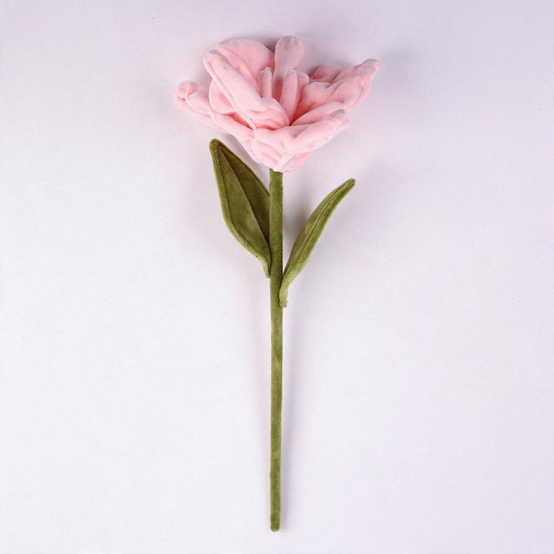 Single Stem Faux Lily Flower, 17" Tall with 6.5" Bloom, Fluffy Fabric Stems for Home Decor, Weddings & Events