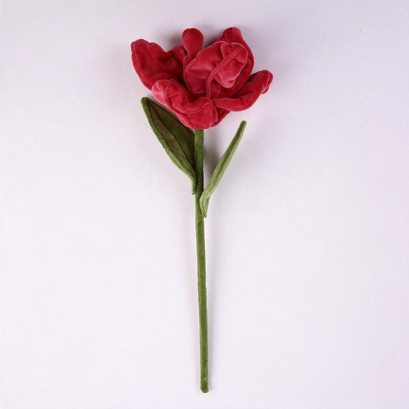 Single Stem Faux Lily Flower, 17" Tall with 6.5" Bloom, Fluffy Fabric Stems for Home Decor, Weddings & Events