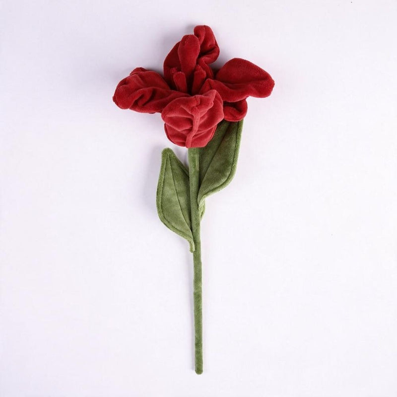 Single Stem Faux Lily Flower, 17" Tall with 6.5" Bloom, Fluffy Fabric Stems for Home Decor, Weddings & Events