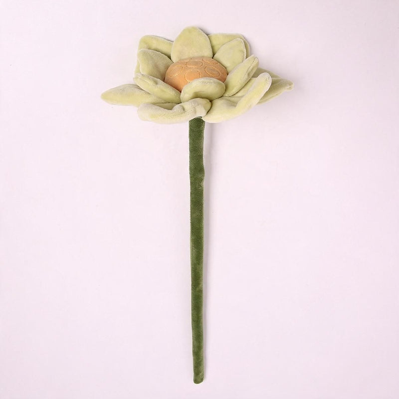 Artificial Lotus Flower, Single Stem with Bendable Stem, 17" Tall, Faux Silk Fabric, Home Decor, Wedding, Party