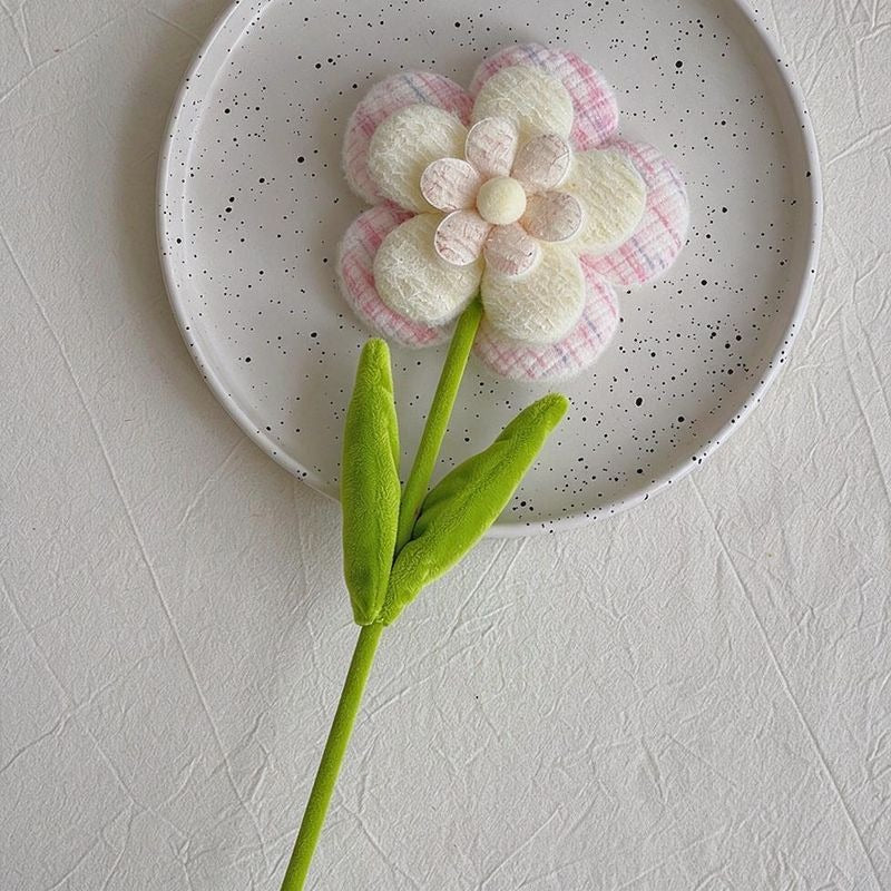 Set of 10 Fluffy Faux Wildflower Stems, DIY Wedding & Home Decor, Bendable Stems for Creative Arrangements