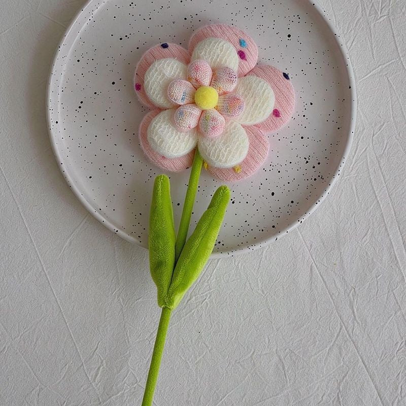 Set of 10 Fluffy Faux Wildflower Stems, DIY Wedding & Home Decor, Bendable Stems for Creative Arrangements