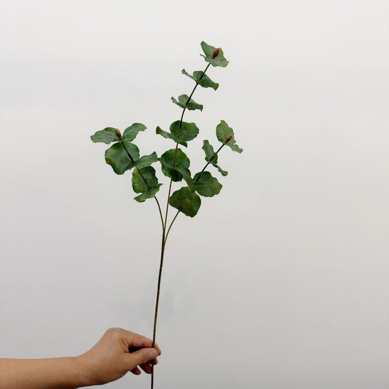 26" Artificial Eucalyptus Bush with Small Round Leaves, Light Luxury Decor for Home, Wedding & Events