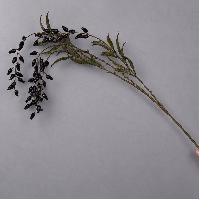 33" Artificial Goji Berry Bush, Realistic Fake Berry Stems for Home Decor, Weddings & Events