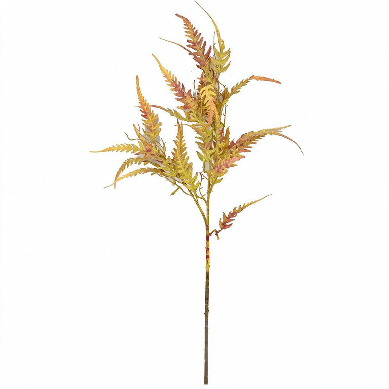 Artificial Persian Leaves Bush, 35" Tall Realistic Faux Greenery for Wedding Decor, Home Staging, Rustic & Boho Centerpieces