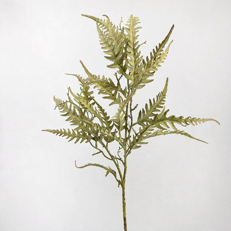 Artificial Persian Leaves Bush, 35" Tall Realistic Faux Greenery for Wedding Decor, Home Staging, Rustic & Boho Centerpieces