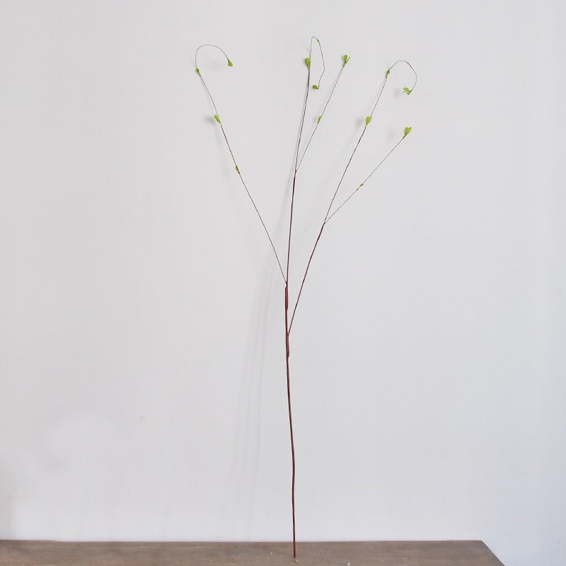 Artificial Pussy Willow Branch, Single Stem Faux Dragon Willow Bud Stem with 12 Branches, Bendable Vase Filler for Wedding & Home Decor