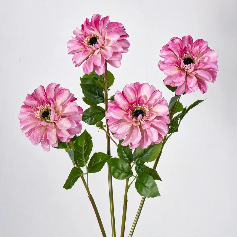 Artificial Chrysanthemum Single Stem, 1 Large Bloom, Faux Silk Fabric, for Wedding Bouquets, Vase Arrangements & Home Decor