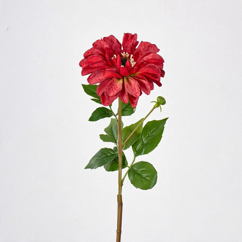 Artificial Chrysanthemum Single Stem, 1 Large Bloom, Faux Silk Fabric, for Wedding Bouquets, Vase Arrangements & Home Decor