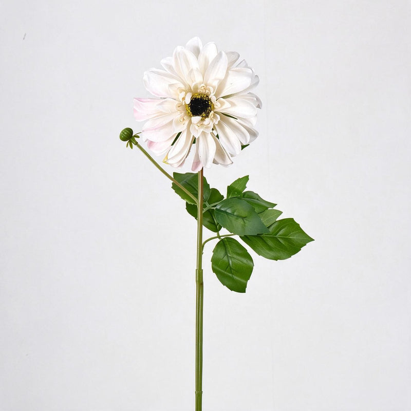 Artificial Chrysanthemum Single Stem, 1 Large Bloom, Faux Silk Fabric, for Wedding Bouquets, Vase Arrangements & Home Decor