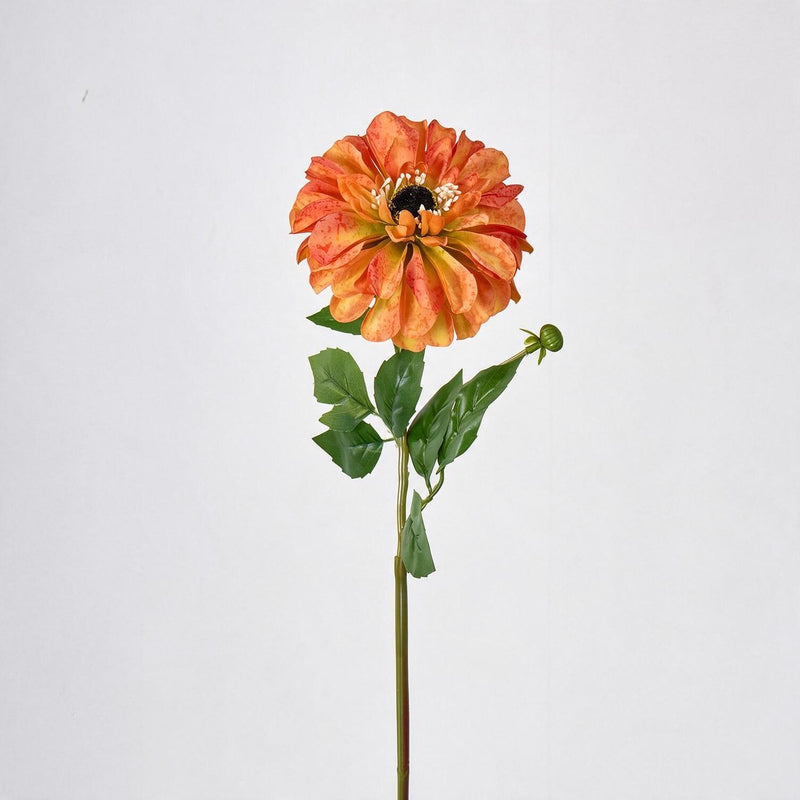 Artificial Chrysanthemum Single Stem, 1 Large Bloom, Faux Silk Fabric, for Wedding Bouquets, Vase Arrangements & Home Decor