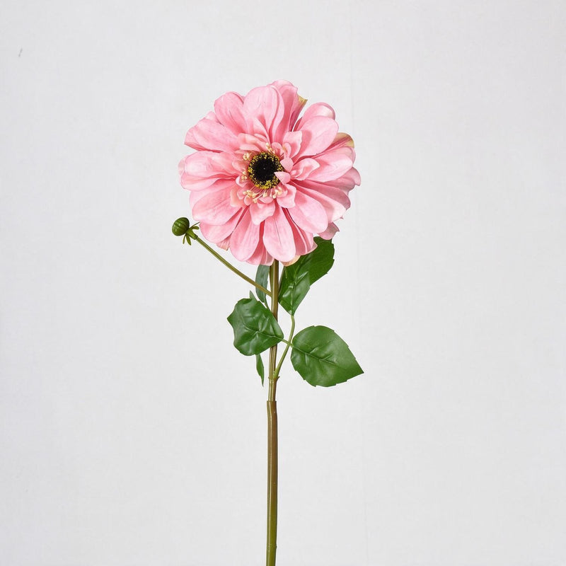Artificial Chrysanthemum Single Stem, 1 Large Bloom, Faux Silk Fabric, for Wedding Bouquets, Vase Arrangements & Home Decor