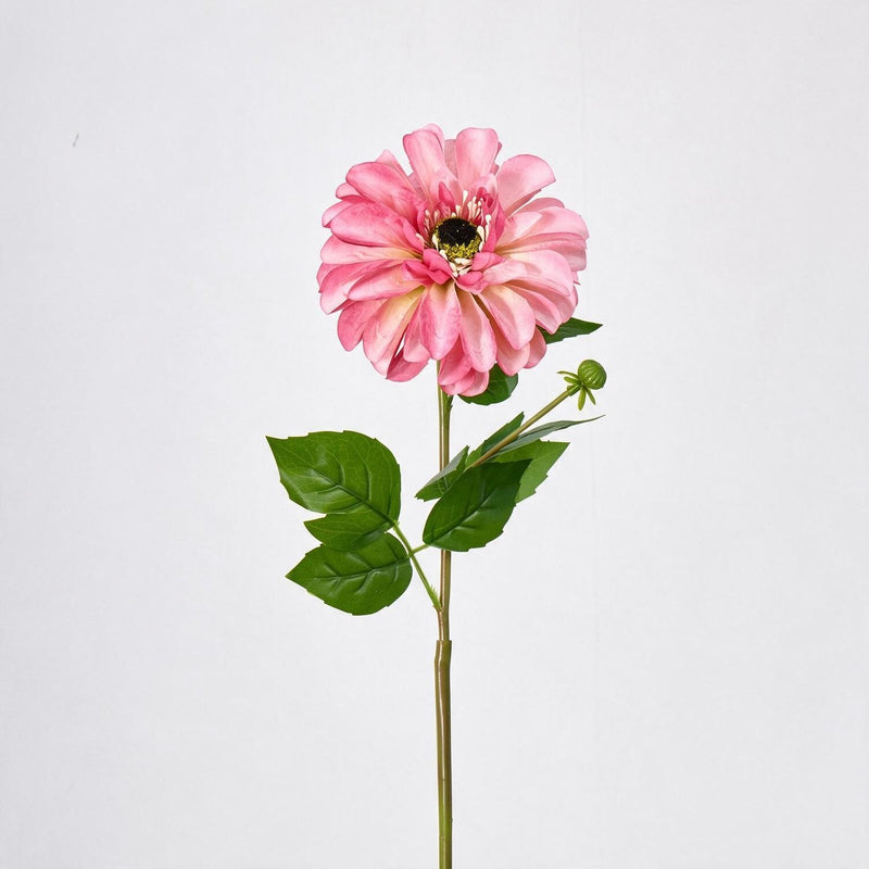 Artificial Chrysanthemum Single Stem, 1 Large Bloom, Faux Silk Fabric, for Wedding Bouquets, Vase Arrangements & Home Decor