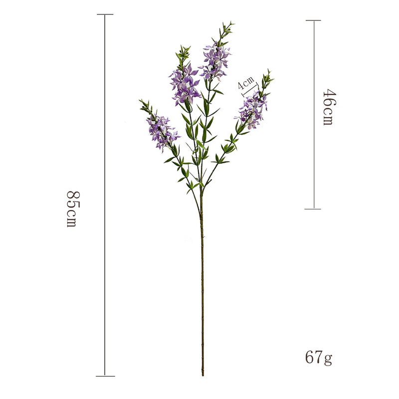 Artificial Lilac Bush, Faux Lilac Flower Stem for Vase Arrangements, Wedding, Home & Office Decor