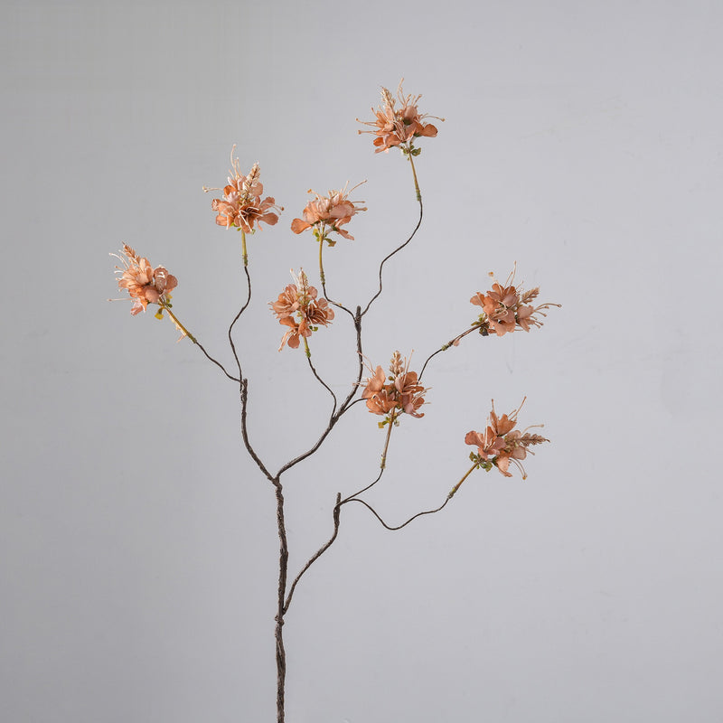 Artificial Spider Flower Bush, Cleome Faux Greenery Stem, 32" Tall, for Wedding, Vase and Home Decor