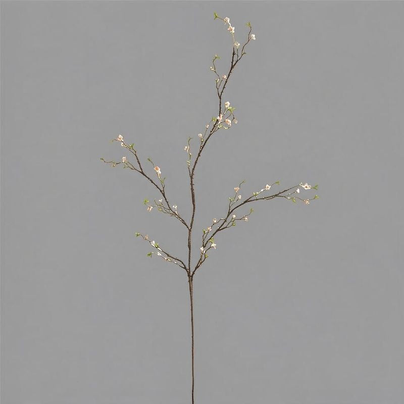 Artificial Wildflower Branch, Single Stem with 30 Blooms, Faux Silk, Bendable, Tall Vase Filler for Home Decor and Events