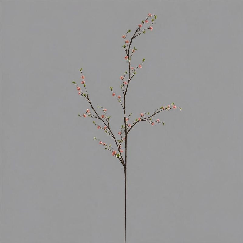Artificial Wildflower Branch, Single Stem with 30 Blooms, Faux Silk, Bendable, Tall Vase Filler for Home Decor and Events
