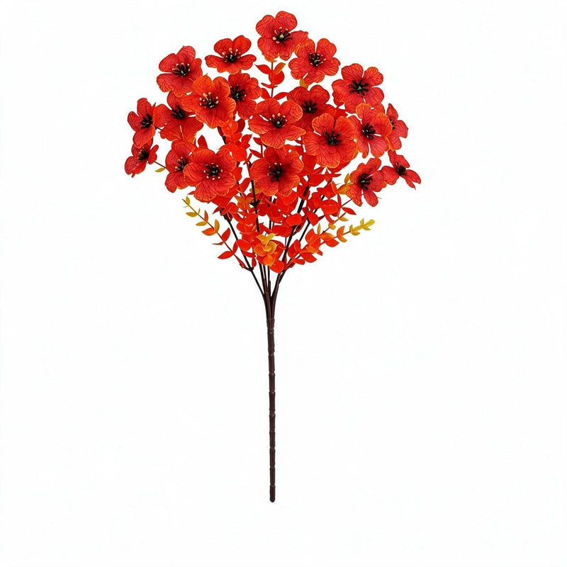 Artificial Eucalyptus Bush, 18 Branches, Pack of 5, Faux Greenery for Wedding, Home & Holiday Decor