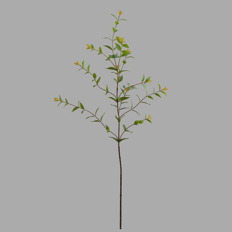 Artificial Eucalyptus Branch, Single Pointed-Leaf Stem, Faux Greenery for Vase, Wedding & Home Decor